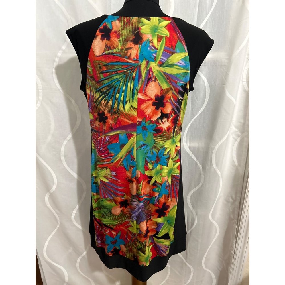 Ronni Nicole Cap Sleeve Floral Print Dress, Size Large - Picture 3 of 8